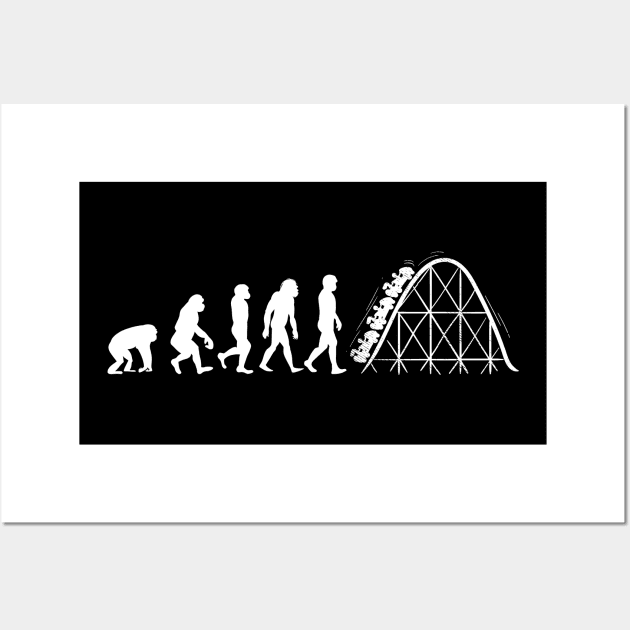 Evolution of Roller coaster Wall Art by Shirtbubble